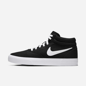 Basket Montante Nike SB Charge Mid Canvas Noir 5438-792 Black/Black/White/White Femme | PII-59552482